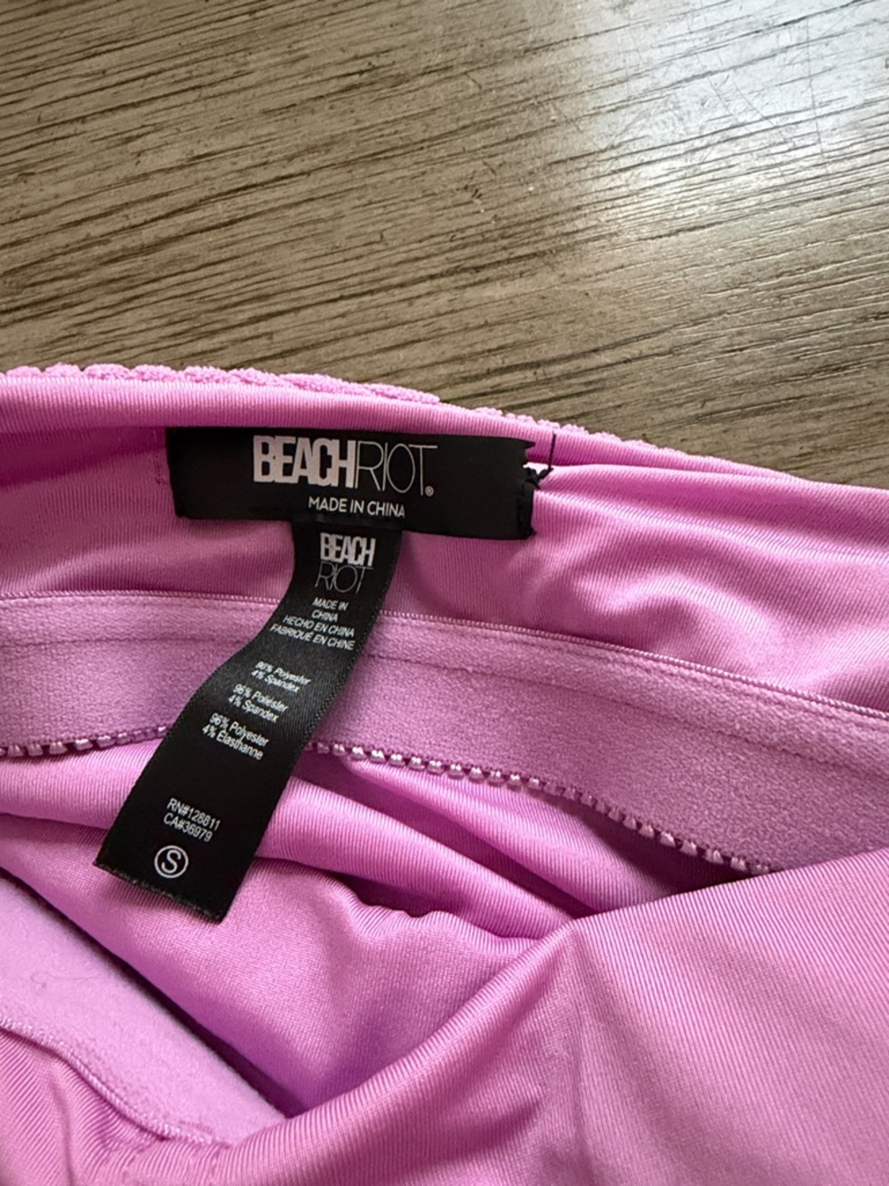 Beach Riot Pink Textured Shell One-Piece Swimsuit - Picture 2 of 3